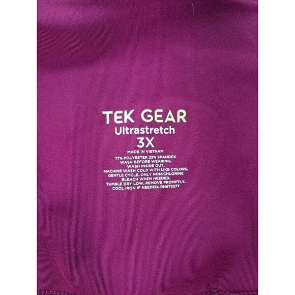 Tek Gear Pants Womens Sz 3X Leggings Yoga Work Out Activewear Ultrastretch Plus - Picture 6 of 10